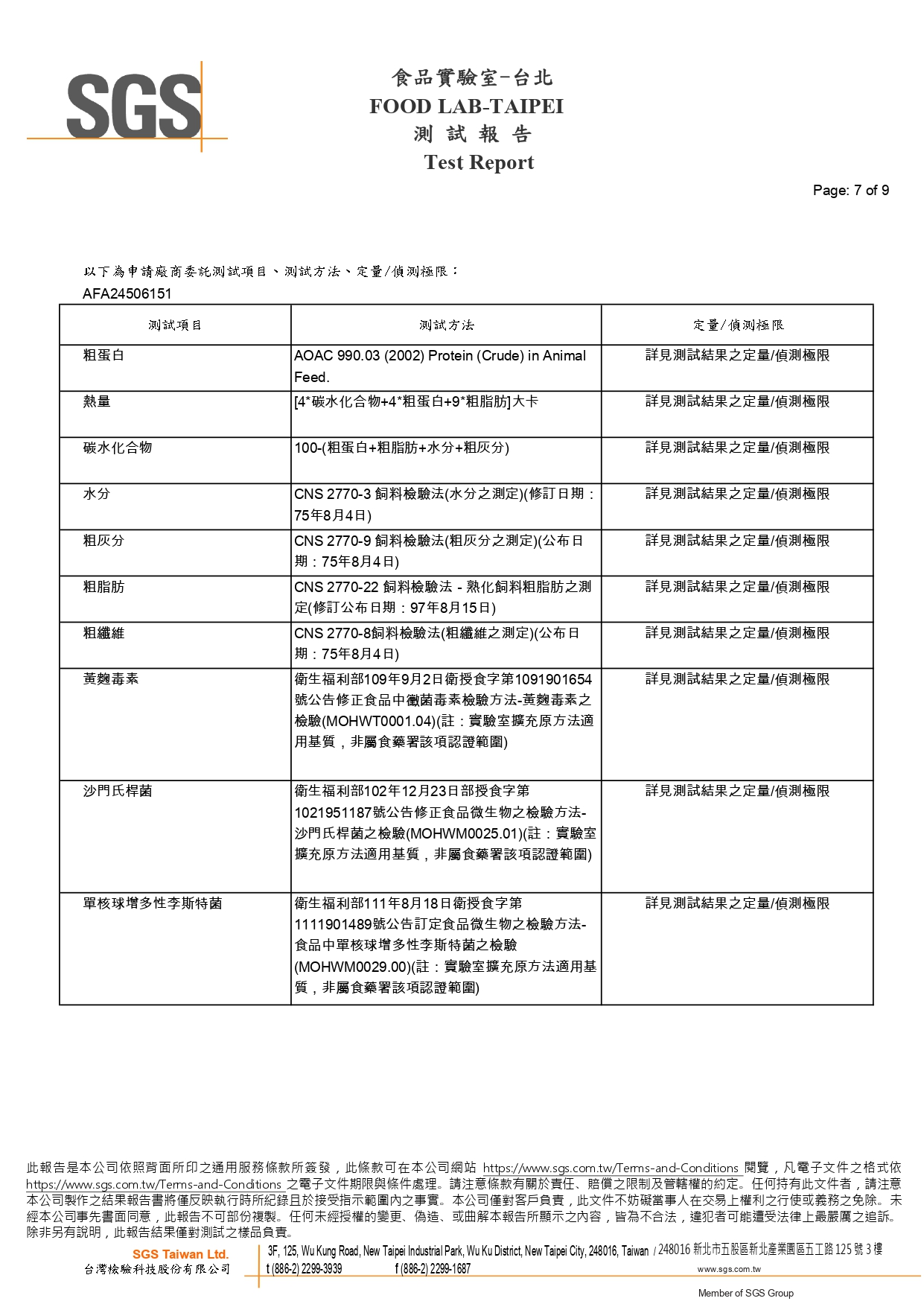 營養成分分析報告第4頁